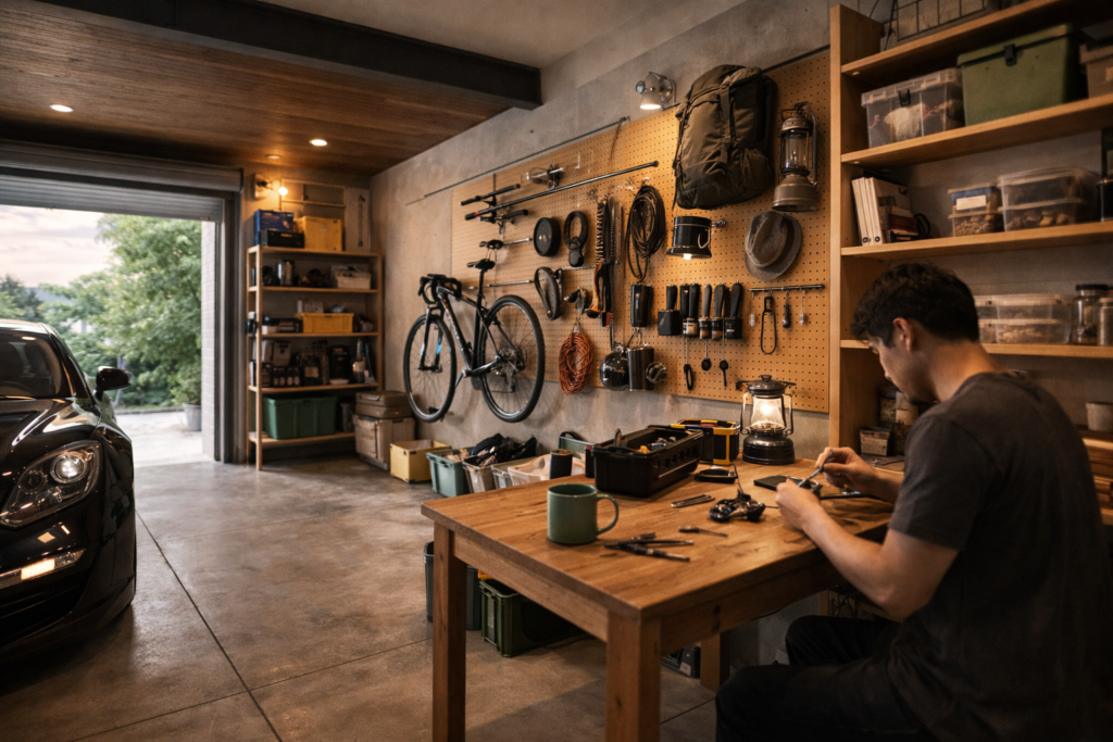 趣味やDIYに活用できる作業スペースとしてのガレージハウス