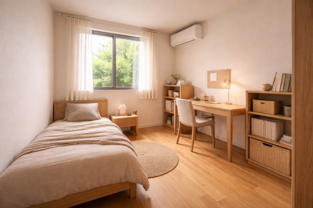 将来転用を想定したコンパクトな子ども部屋内観