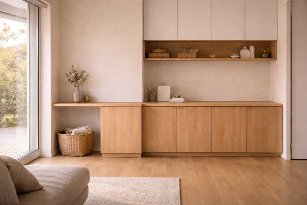 平屋住宅で収納計画の重要性が分かる内観