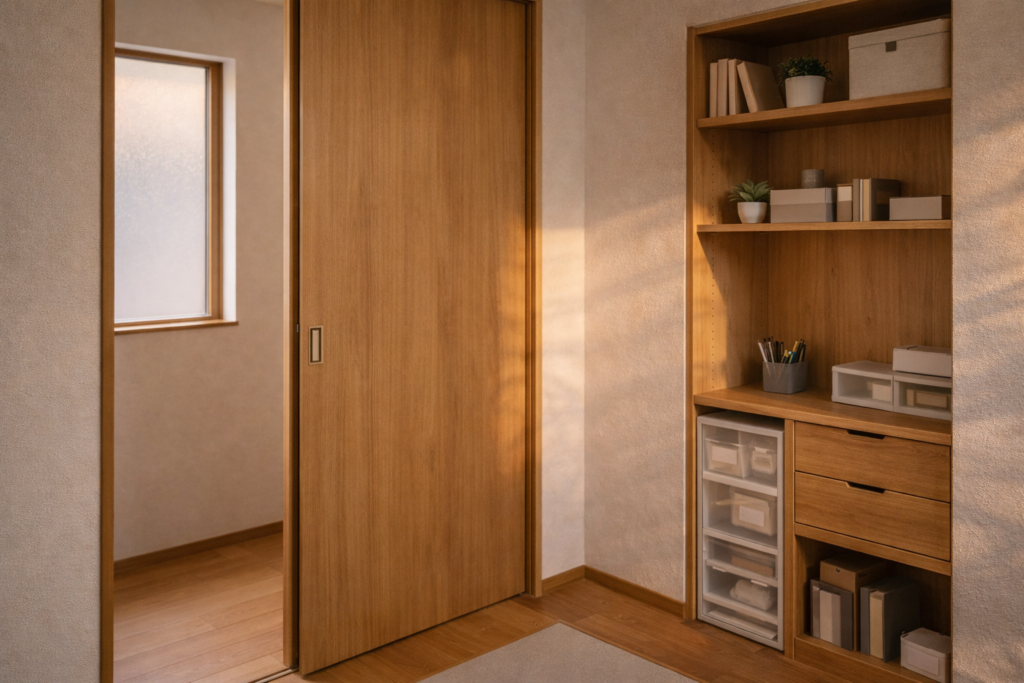 将来の用途変更を想定した平屋の可変的な内観